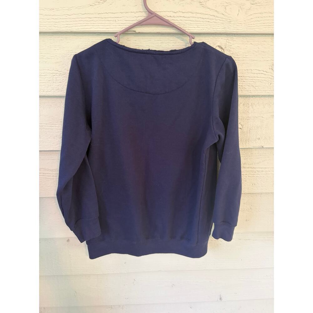 Rolling Stones Navy Graphic Sweatshirt Pullover Top Women's Size XS - Picture 5 of 5